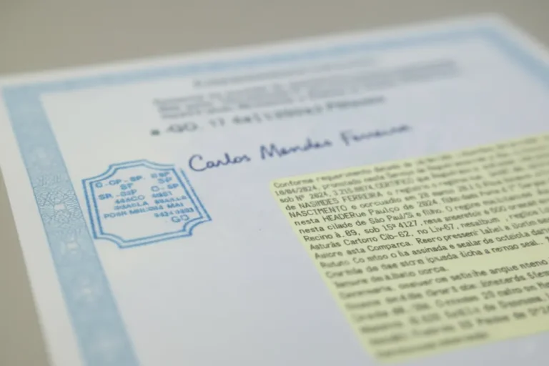 Etiqueta para Averbação/Cartório