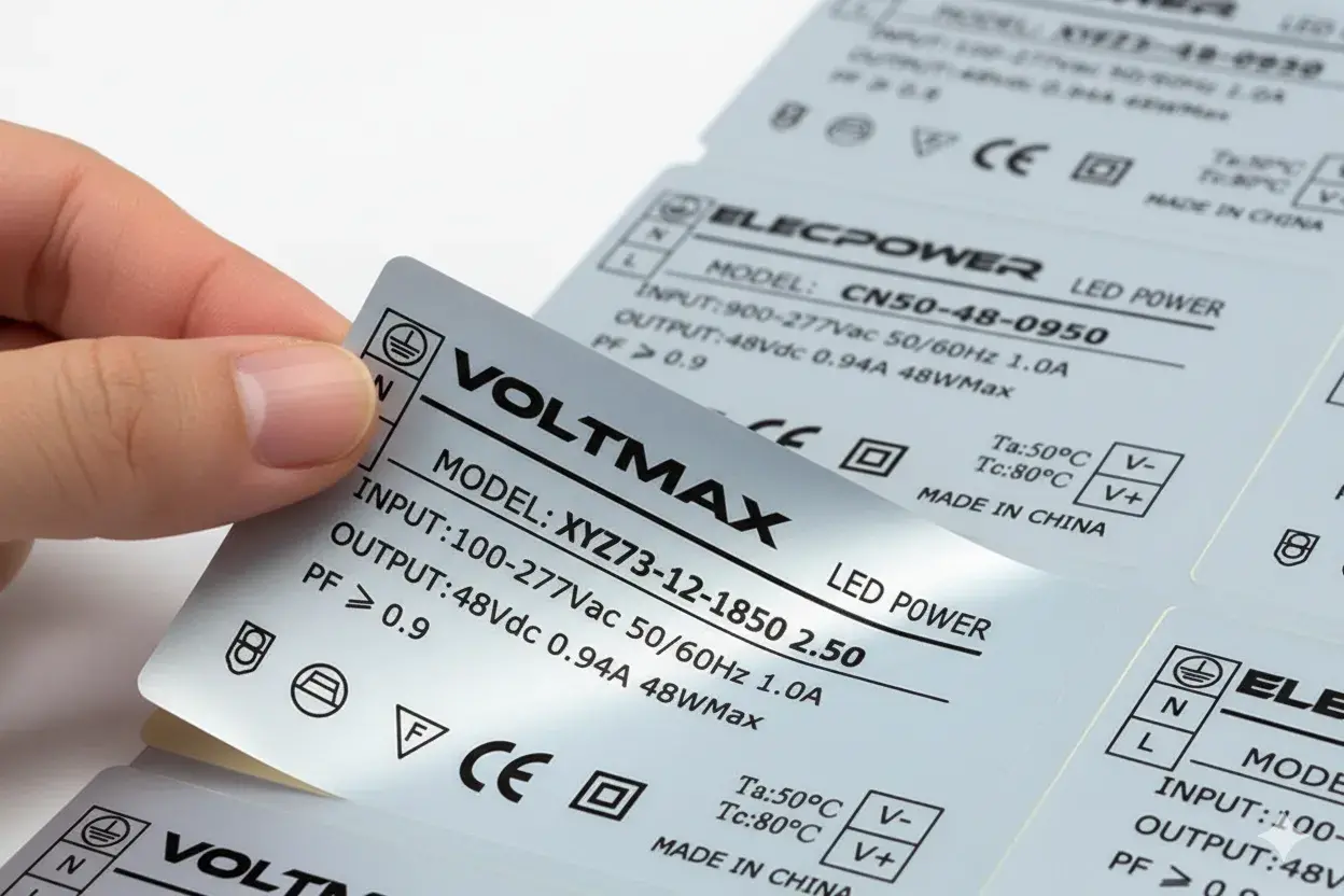 Etiqueta Poliéster Cromo Fosco