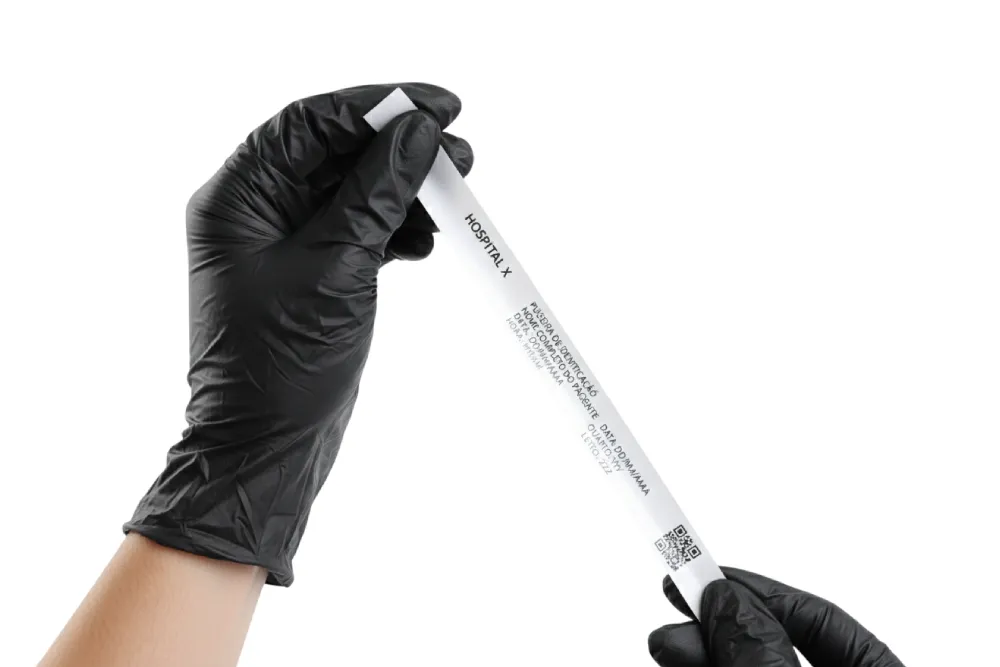 Pulseira de identificação hospitalar biodegradável